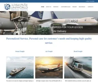 UniWorld.com.sa(Uniworld Freight Services) Screenshot