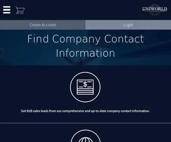 Uniworldonline.com(The Company Contacts Search Tool You've Been Looking For) Screenshot