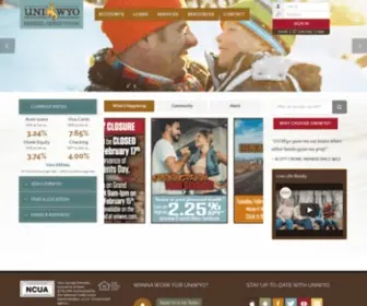 Uniwyo.com(UniWyo Federal Credit Union) Screenshot
