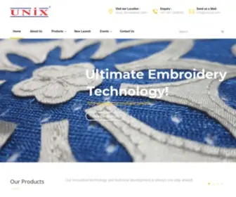 Unixind.com(The new inventions in technology are tradition at UNIX. Every textile machine we make) Screenshot