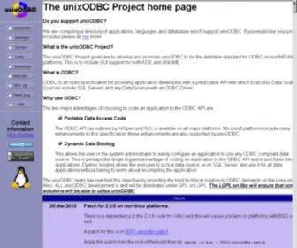Unixodbc.org(Linux) Screenshot
