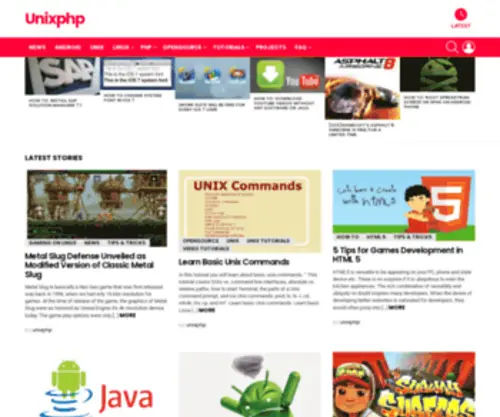 Unixphp.com(De beste bron van informatie over unix php) Screenshot