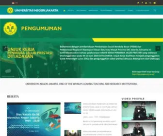 UNJ.ac.id(Universitas Negeri Jakarta) Screenshot