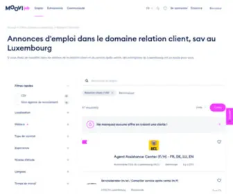 Unjobauboutdufil.com(Jobs et offres d'emploi dans le domaine relation client) Screenshot