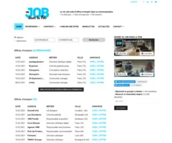 Unjobdanslapub.fr(Un Job dans la Pub) Screenshot