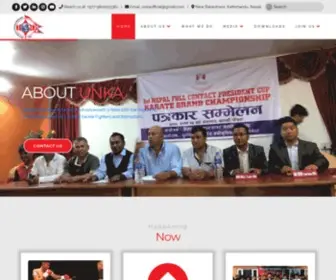 Unka.org(United Nepalese Kyokushin Advancement) Screenshot