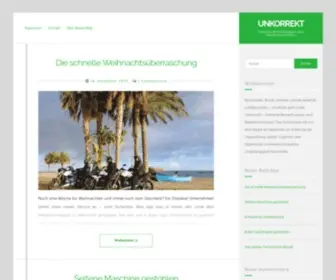 Unkorrekt-Dresden.de(Dresdner Betrachtungen nach Redaktionsschluss) Screenshot