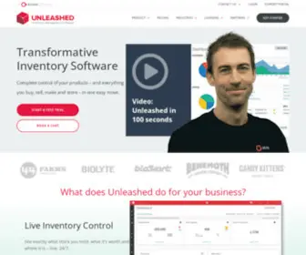 Unleashedsoftware.com(The World's Favourite Inventory Management Software) Screenshot