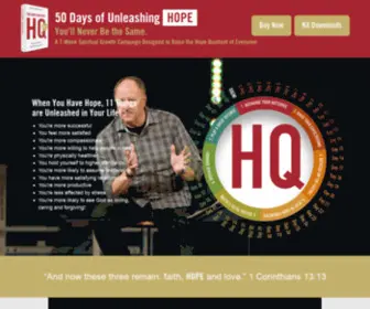 Unleashinghope.com(50 Days of Unleashing HOPE) Screenshot