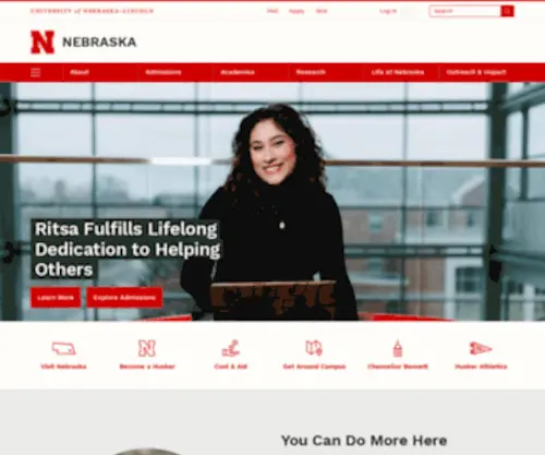 UNL.edu(The University of Nebraska–Lincoln) Screenshot