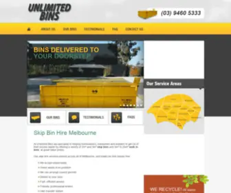 Unlimitedaccessbins.com.au(Bin hire Melbourne) Screenshot