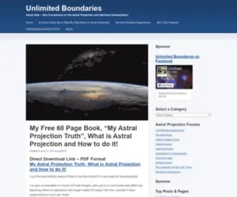 Unlimitedboundaries.ca(Your Connection to the Astral Projection and Spiritual Communities) Screenshot