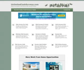 Unlimitedcashsurveys.com(鄂州伤颂大药房有限公司) Screenshot