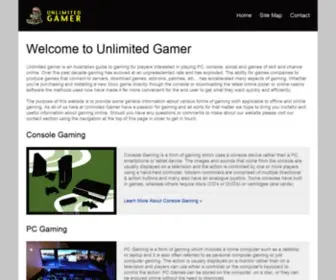 Unlimitedgamer.net(Unlimited Gamer) Screenshot