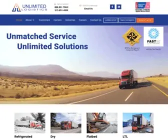 Unlimitedlogistics.net(Unlimited Logistics) Screenshot