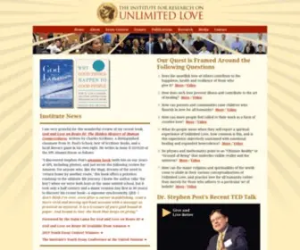 Unlimitedloveinstitute.org(The Institute’s first goal) Screenshot