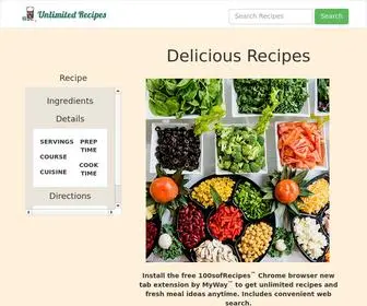 Unlimitedrecipes.co(Unlimited Recipes) Screenshot