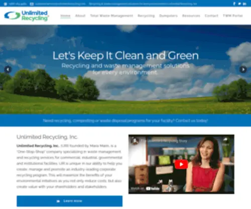 Unlimitedrecyclinginc.com(Unlimited Recycling) Screenshot