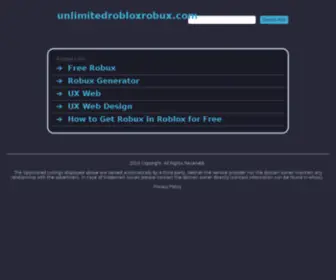 Unlimitedrobloxrobux.com(Unlimitedrobloxrobux) Screenshot