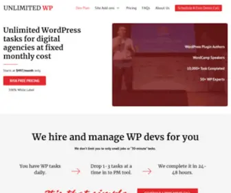 Unlimitedwp.com(White Label WordPress Development Services For Digital Agencies) Screenshot