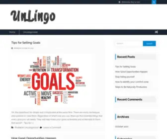 Unlingo.com(Discover Your Goals) Screenshot