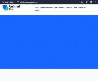Unlisteddeal.com(Unlisteddeal) Screenshot