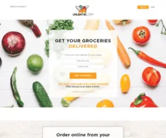 Unloathe.com(Delivers groceries straight to your home. It's the best way to shop) Screenshot