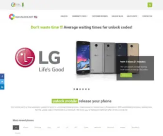 Unlock4LG.com(At this site you can unlock your phone. Web) Screenshot