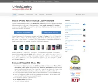 Unlockcarriers.com(Unlock iPhone iCloud 11 Pro) Screenshot