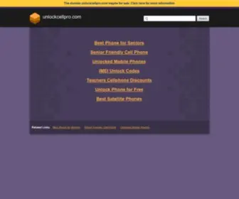 Unlockcellpro.com(Unlock Cell Phone Online) Screenshot