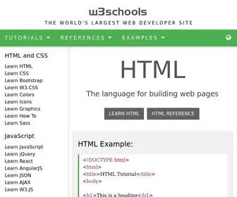 Unlockfuture.com(W3Schools Online Web Tutorials) Screenshot