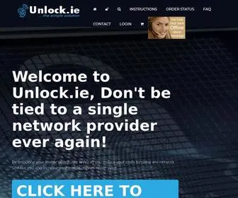 Unlock.ie(Mobile Phone Unlocking Codes Ireland) Screenshot