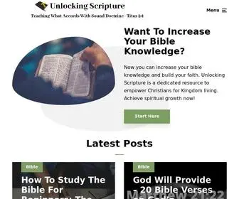 Unlockingscripture.com(Unlocking Scripture) Screenshot