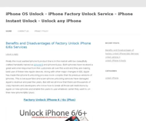 Unlockmyphonehq.com(IPhone OS Unlock) Screenshot
