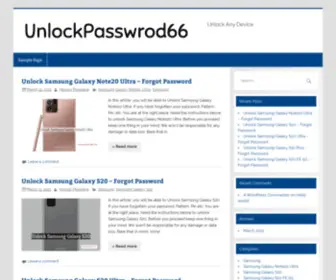 Unlockpassword66.com(Unlock Password 66) Screenshot