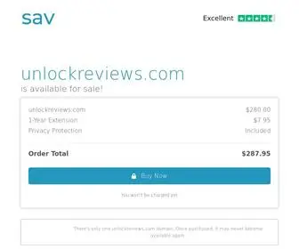 Unlockreviews.com(The premium domain name) Screenshot