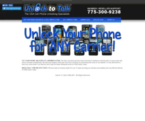Unlocktotalk.com(Unlock Phone) Screenshot