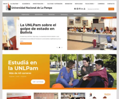 Unlpam.edu.ar(Universidad Nacional de La Pampa) Screenshot