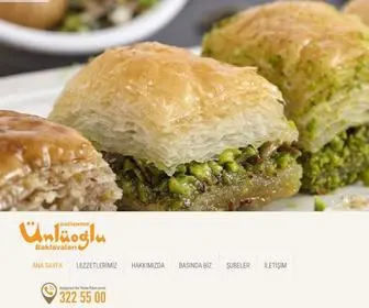 Unluoglu.com.tr(Ünlüoğlu Baklavaları) Screenshot