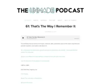 Unmade.fm(The Unmade Podcast) Screenshot