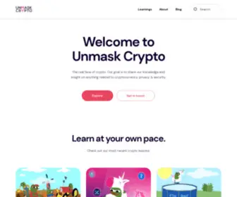 Unmaskcrypto.com(Unmask Crypto) Screenshot