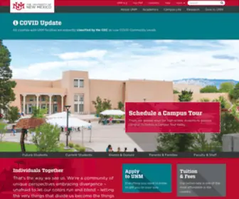 UNM.edu(New Mexico's Flagship University) Screenshot