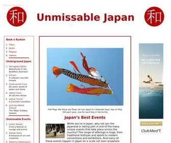 Unmissablejapan.com(Unmissable Japanese Experiences) Screenshot