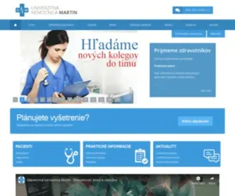 UNM.sk(Univerzitná nemocnica Martin) Screenshot