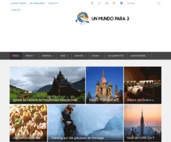 Unmundopara3.com(Un mundo para 3) Screenshot