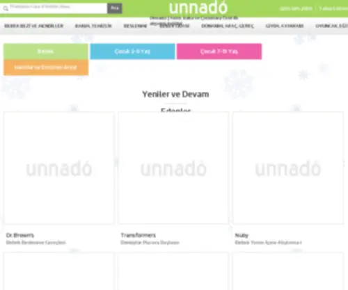 Unnado.com(Anne, Bebek ve Çocuklara Özel Alışveriş Kulübü) Screenshot