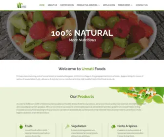 Unnatifoods.co.in(Unnati Foods) Screenshot