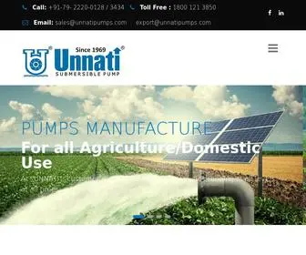 Unnatipumps.com(Submersible pump) Screenshot