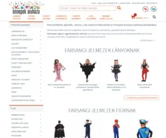 Unnepekaruhaza.hu(Parti) Screenshot