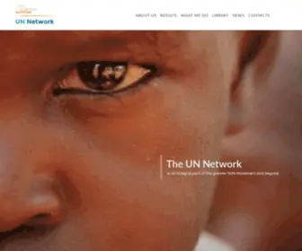 Unnetworkforsun.org(The UN Network for SUN) Screenshot